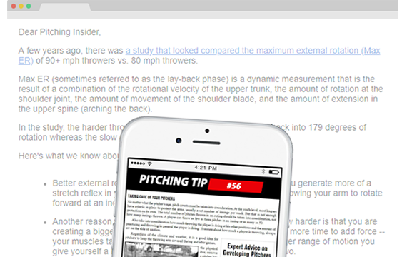 Steven Ellis' pitching tips newsletter