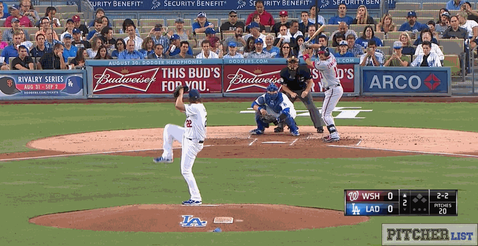 Clayton Kershaw full wind-up pitching mechanics