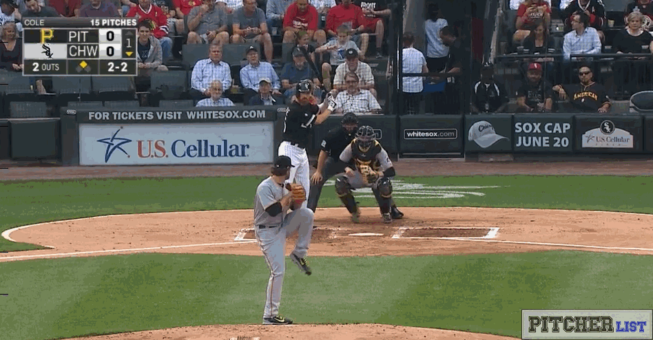 Gerrit Cole pitching mechanics gif