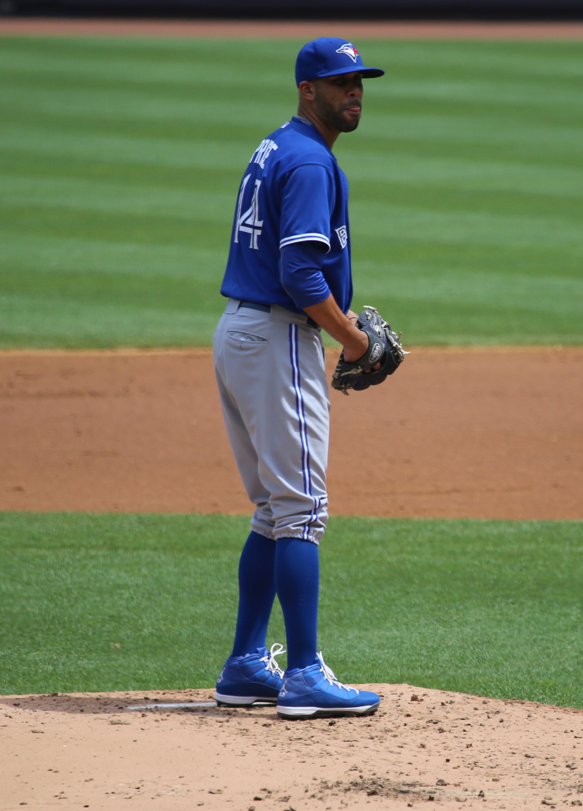 David Price pitching from the stretch