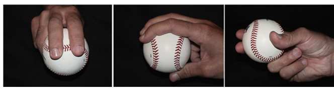 Four-seam fastball grip images