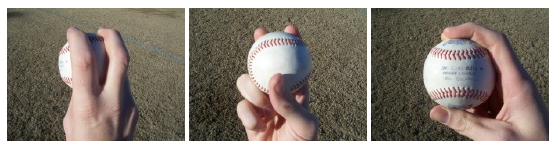 Four seam fastball grip