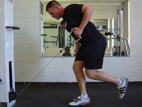 Pitchers workout Single Leg Cable Row exercise image